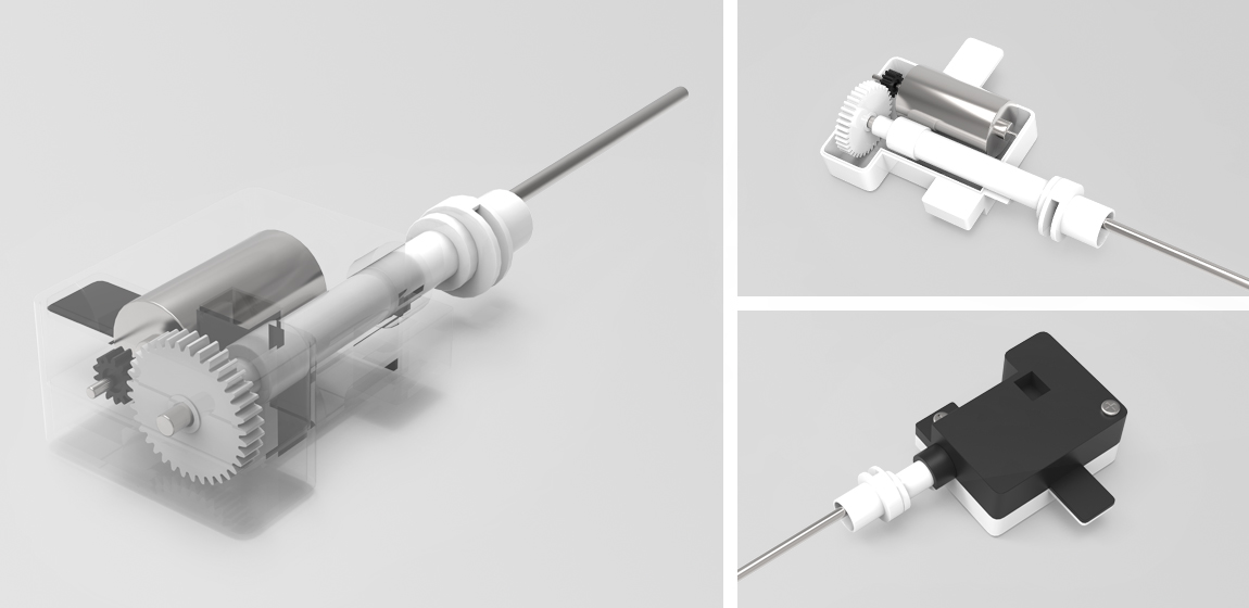 加油盖蜗杆电机