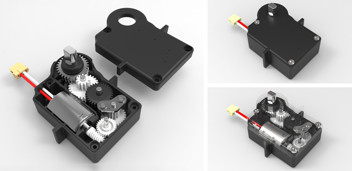 玻璃拱门锁电机
